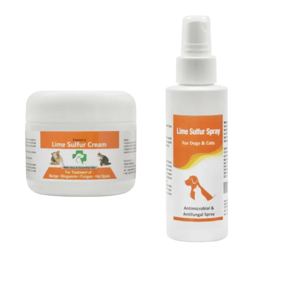 Lime Sulfur Pet Skin Cream and Spray