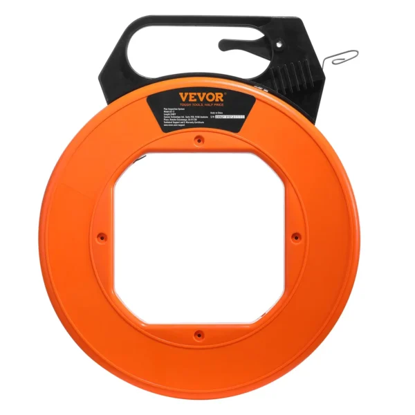 VEVOR Fish Tape, 240-foot, 1/8-inch, Steel Wire Puller with Optimized Housing and Handle, Easy-to-Use Cable Puller Tool, Flexible Wire Fishing Tools for Walls and Electrical Conduit, Non-Conductive - Image 10