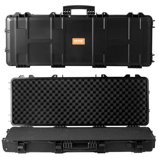 VEVOR Tactical Range Case, Outdoor Tactical Hard Case with 3 Layers Fully-protective Foams, 42 inch lockable Hard Tactical Range Case with Wheels, IP67 Waterproof & Crushproof - Image 8