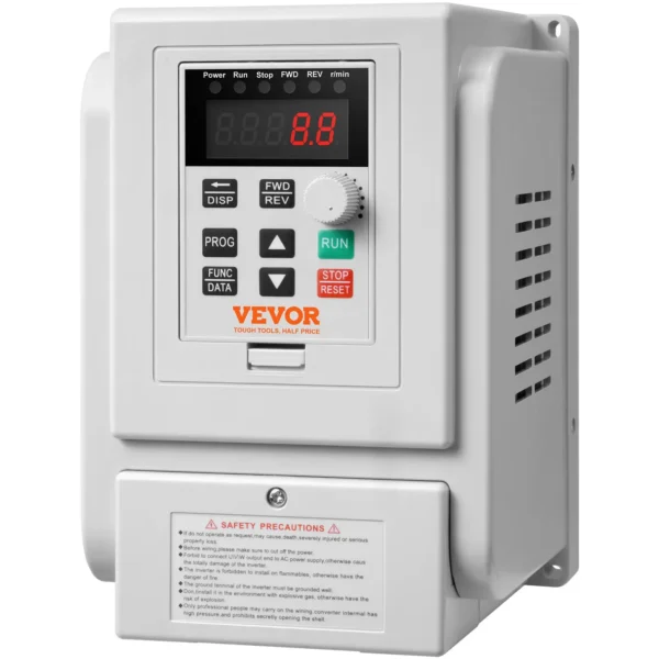 VEVOR VFD 2.2KW 10A 3HP Variable Frequency Drive for 3-Phase Motor Speed Control - Image 9