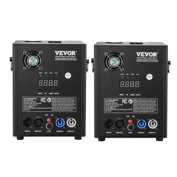 VEVOR Cold Spark Firework Machine x2 500W 6.6-13ft Stage DJ Wedding Event Party - Image 9