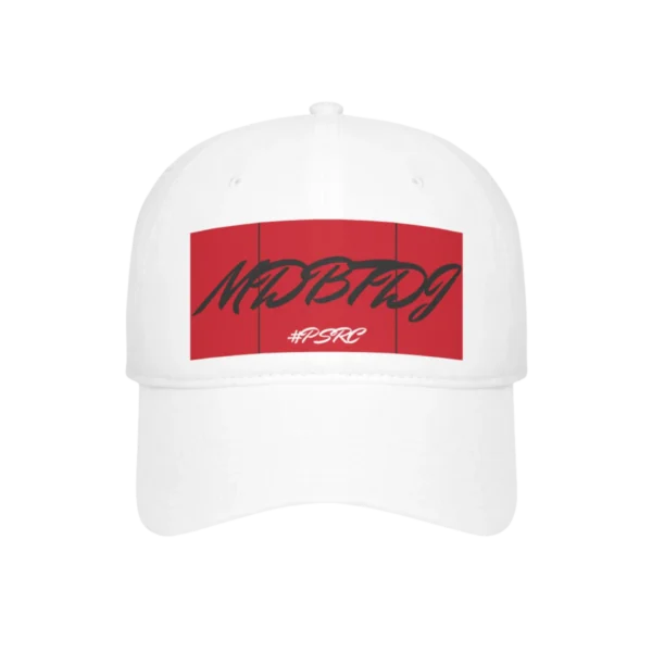 MDBTDJ#PSRC White - Low Profile Baseball Cap - Image 4